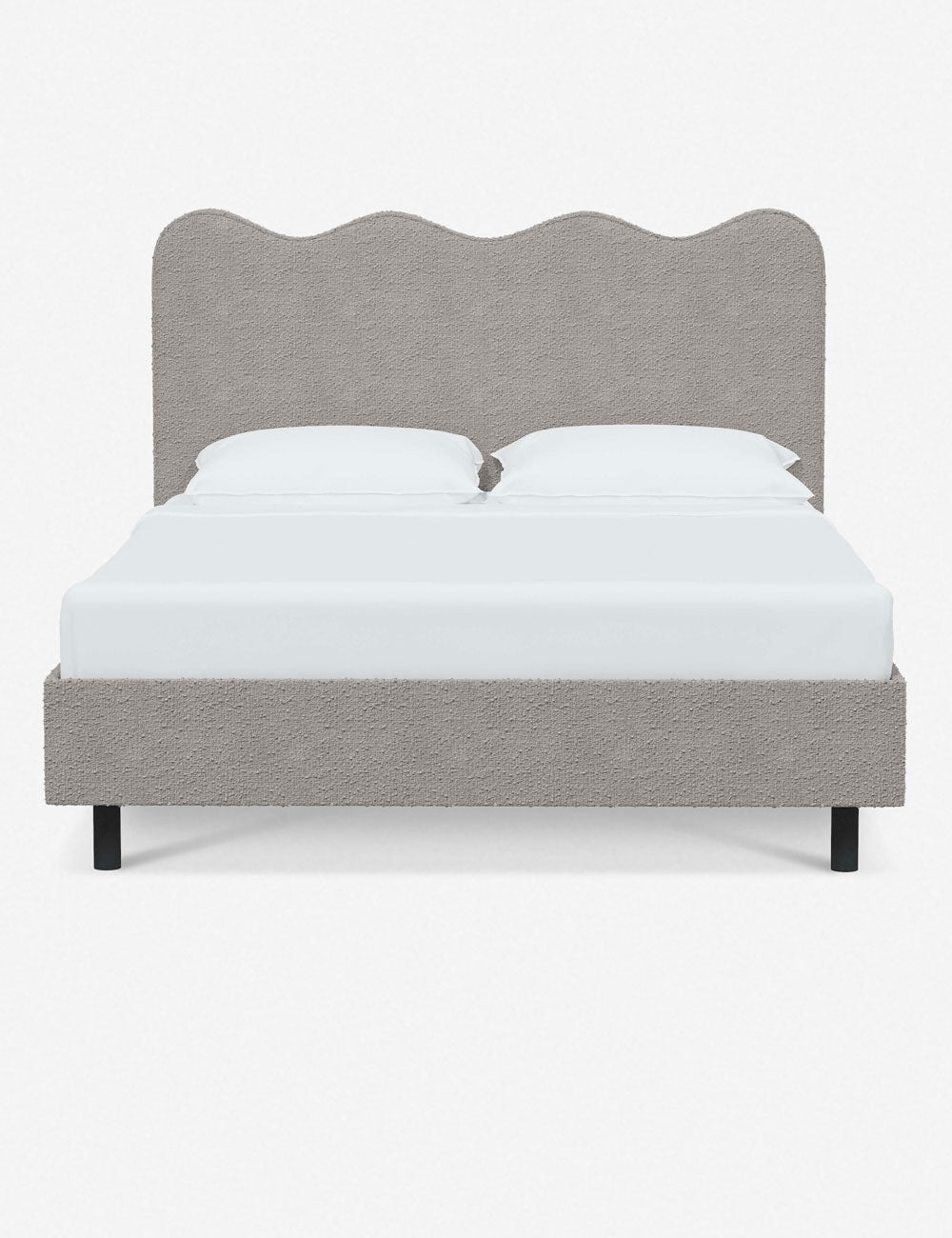 Modern Clementine Platform Bed Frame - Queen Size, Wooden Slat Support, Sturdy & Minimalist Design - Perfect for Bedrooms, Guest Rooms & Small Spaces
