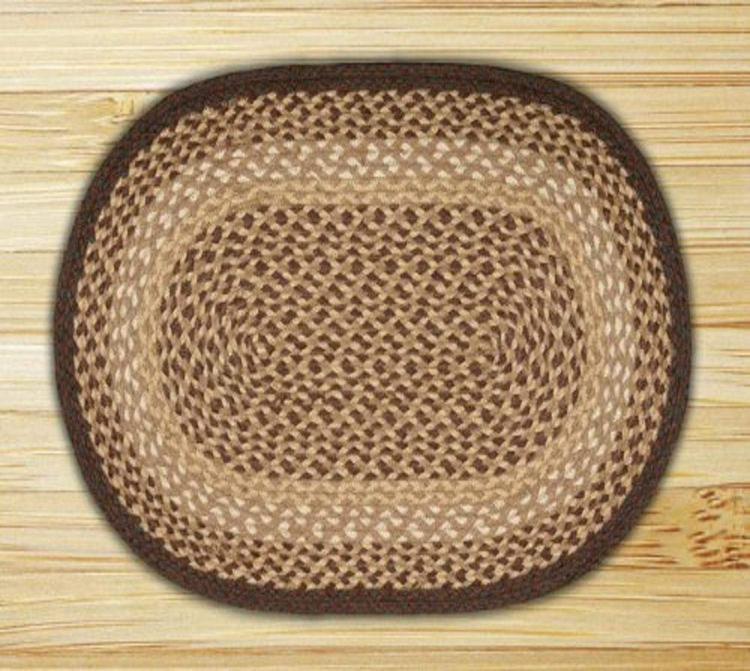 Premium Earth Rugs 3x5 Feet Handwoven Chocolate & Natural Jute Area Rug - Perfect for Living Room, Bedroom, or Boho Home Decor