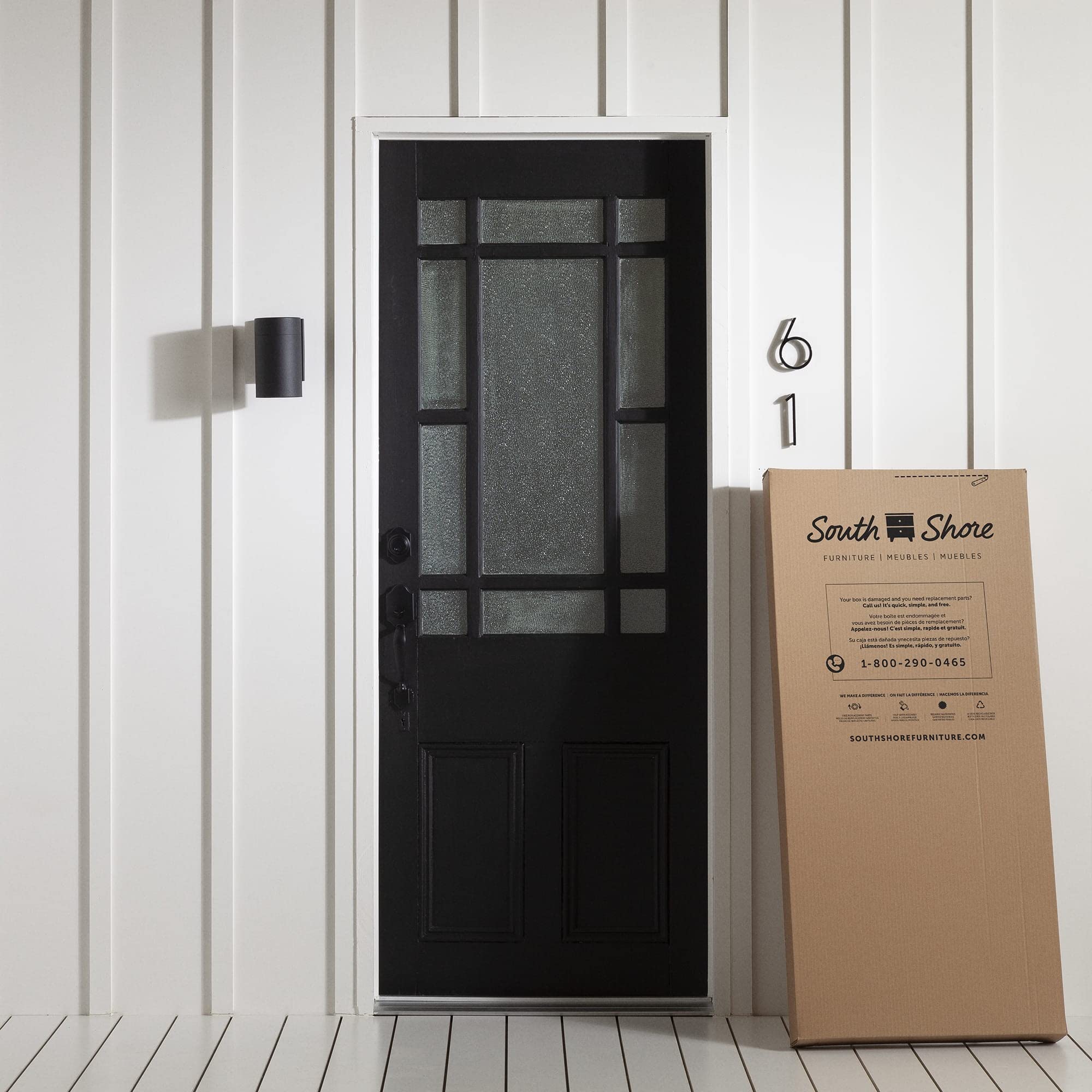South Shore 2-Door Mobile Printer Stand with Storage - Pure Black, 19.75