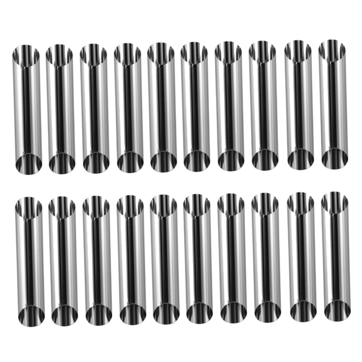 PRETYZOOM 20-Piece Stainless Steel Bread Baking Molds Set - Large Screw Tube Pastry Molds for Home Baking, Cake Decorating & Bakery Use | Durable & Reusable for Bread, Cupcakes & Desserts
