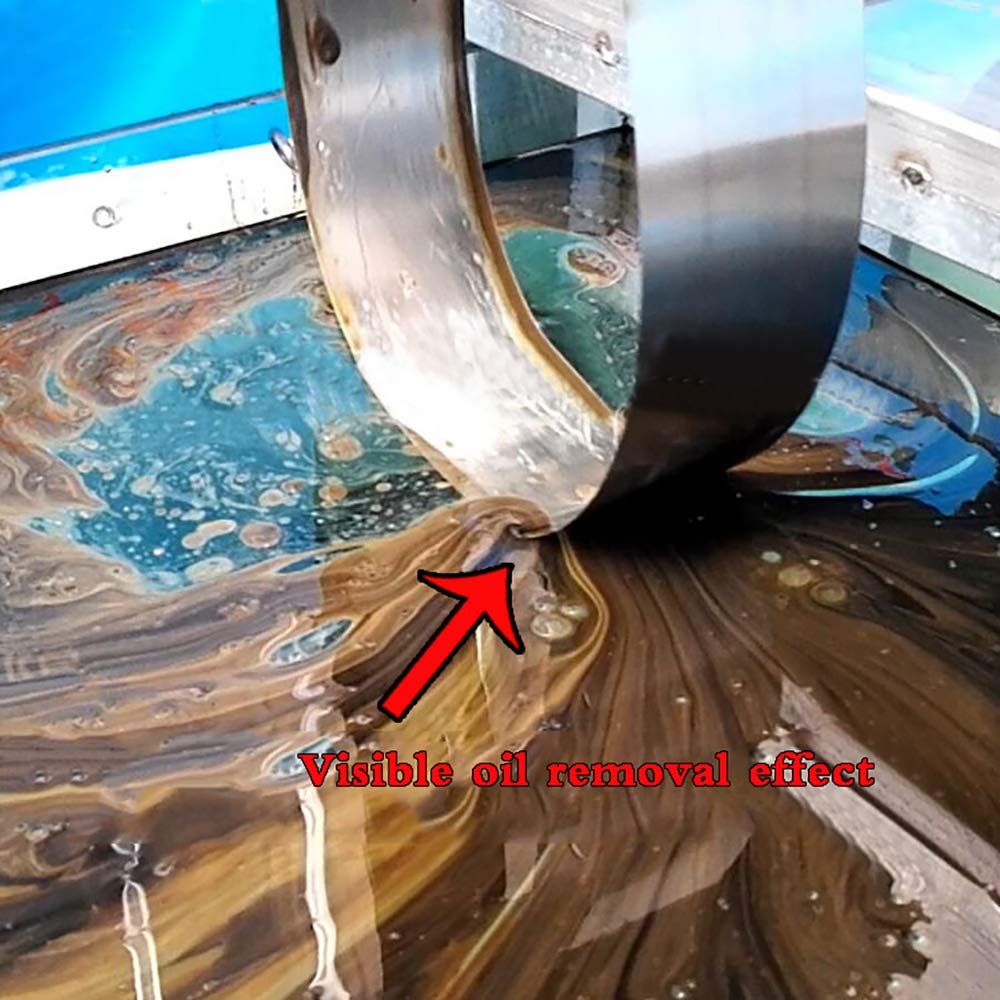 Industrial Oil Skimmer Machine - Emulsion Pool Oil Skimmer with Belt Scraper for Oil-Water Separation, Oil Slick Recovery & Wastewater Treatment | Perfect for Ponds, Lakes, Industrial Pools & Marine Applications
