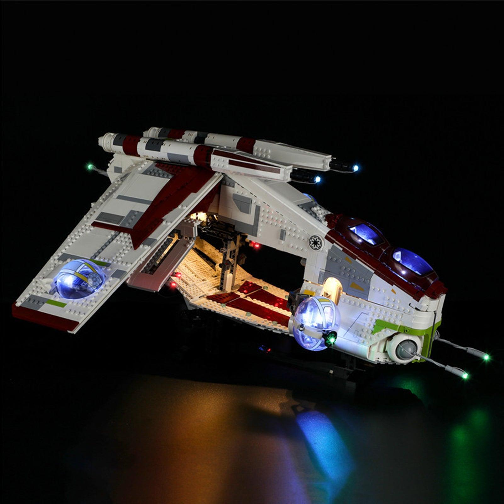 LEGO Star Wars Republic Gunship 75309 Light Kit - LED Lighting Set for Building Blocks - Enhance Your Star Wars Model Collection (Perfect for Display & Night Lighting)
