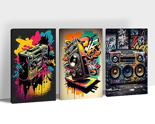 3 Pieces Graffiti Canvas-30