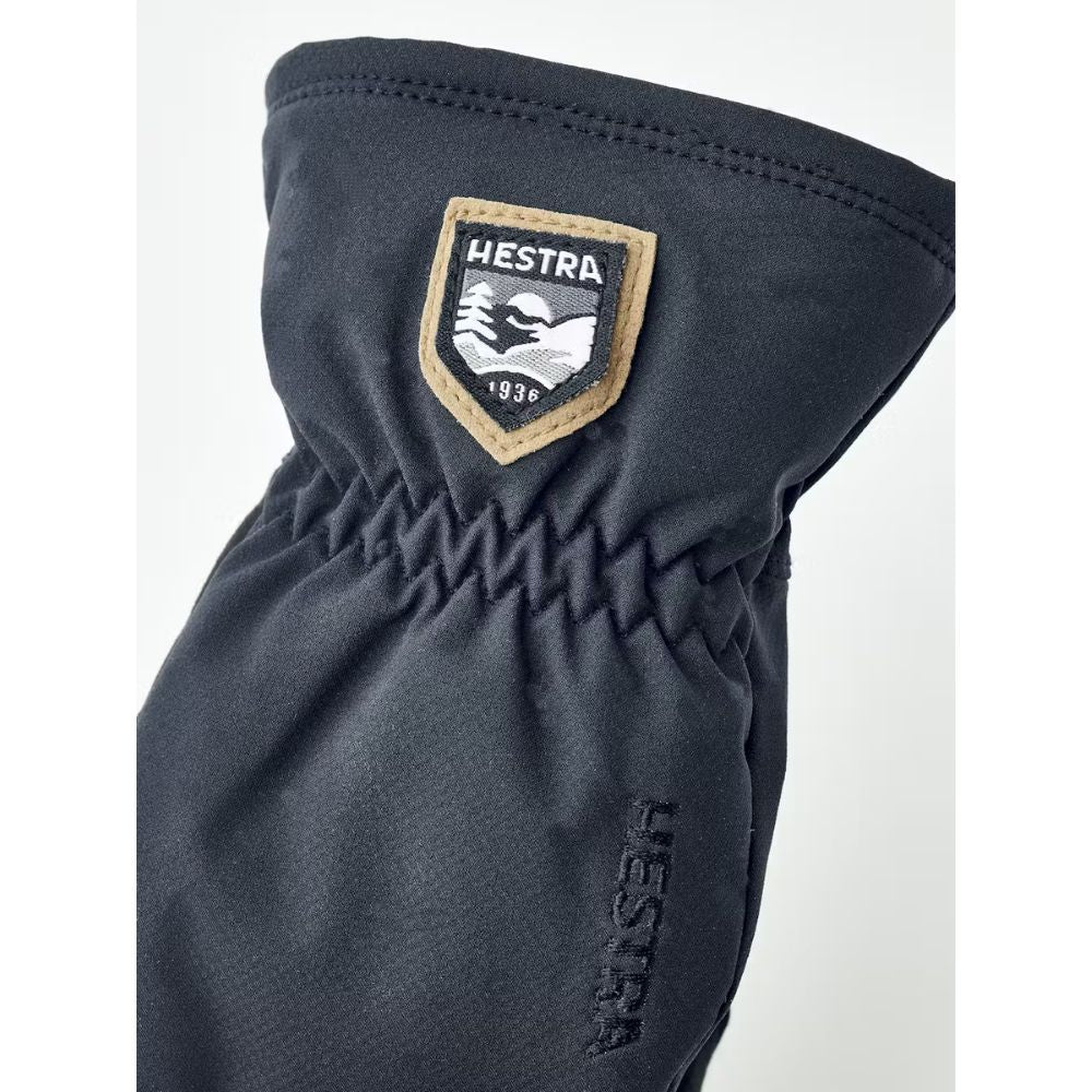 Hestra My First Hestra CZone Mittens for Kids - Warm Waterproof Winter Gloves (Black) - Perfect for Snowboarding, Skiing & Outdoor Winter Activities