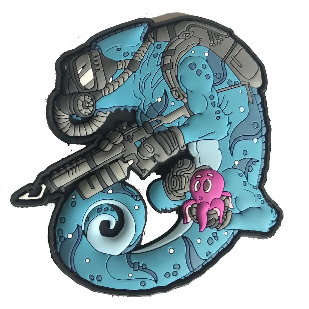 Tactical Chameleon Diver Operator Patch - Military Grade Hook and Loop Morale Patch for Scuba Diving, Tactical Gear & Outdoor Adventures