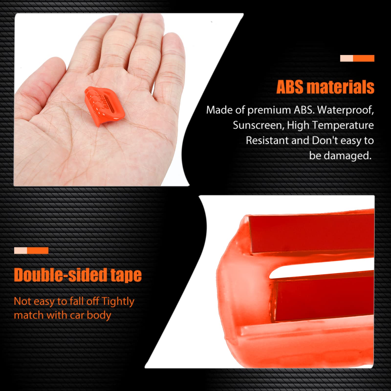 4PCS Orange Window Switch Button Cover Trim for Jeep Wrangler JL JLU & Gladiator JT 2018-2024 - Interior Accessories Upgrade for Enhanced Protection & Style - Perfect for Off-Roading & Daily Driving