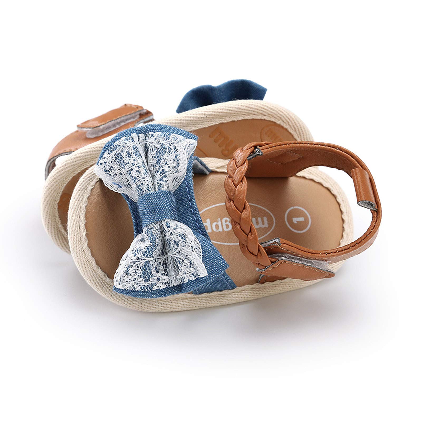 Non-Slip Baby Girl Sandals - Soft Bow Flat Shoes for Walking & Play