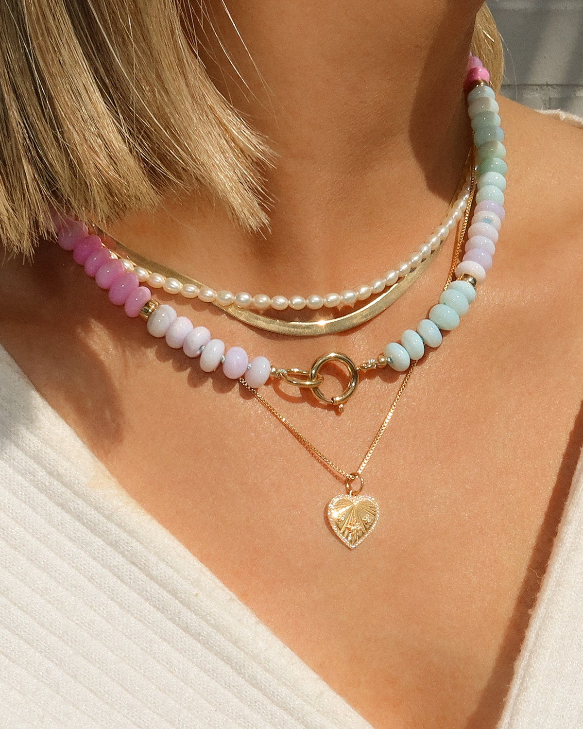 Exquisite Candy Opal Gemstone Necklace for Women – Elegant Handmade Jewelry Gift for Birthday, Anniversary & Valentine's Day | Perfect for Parties, Weddings & Special Occasions