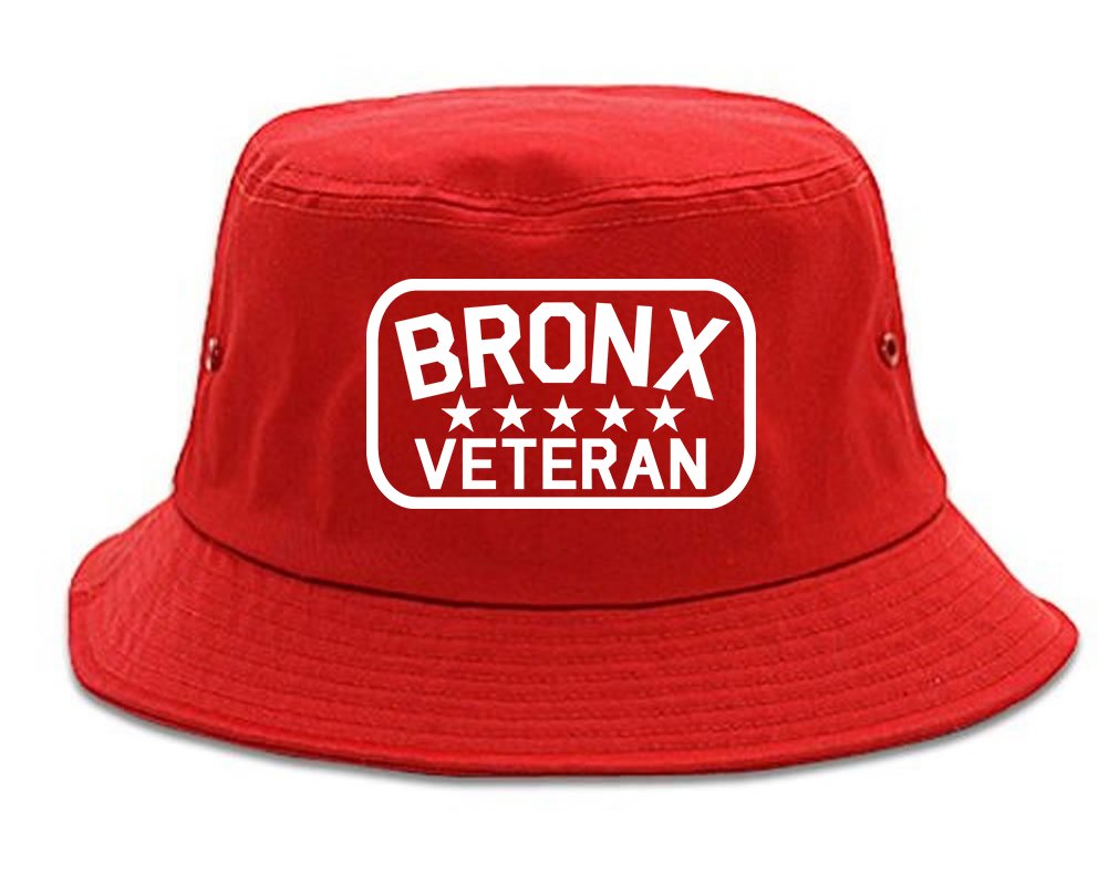Veteran Bronx Men's Bucket Hat - Adjustable Cotton Sun Hat for Outdoor, Fishing, Hiking & Casual Wear