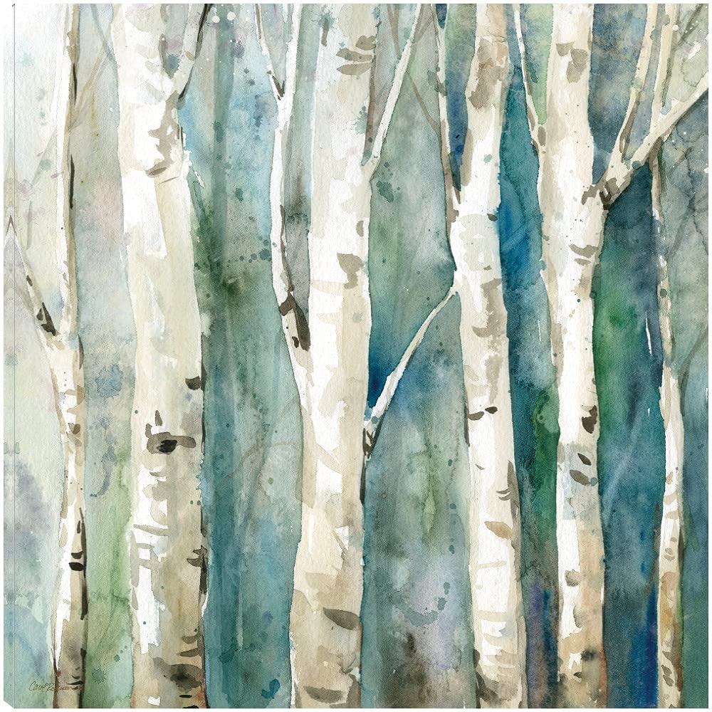River Birch II Fine Art Canvas Wall Decor by Carol Robinson - 22x22 Inches Ready to Hang - Perfect for Living Room, Bedroom, Office & More - Nature-Inspired Home & Office Decor