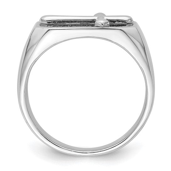 Sterling Silver Polished Cross Ring for Women - Elegant Religious Jewelry Gift for Christmas, Baptism & Everyday Wear