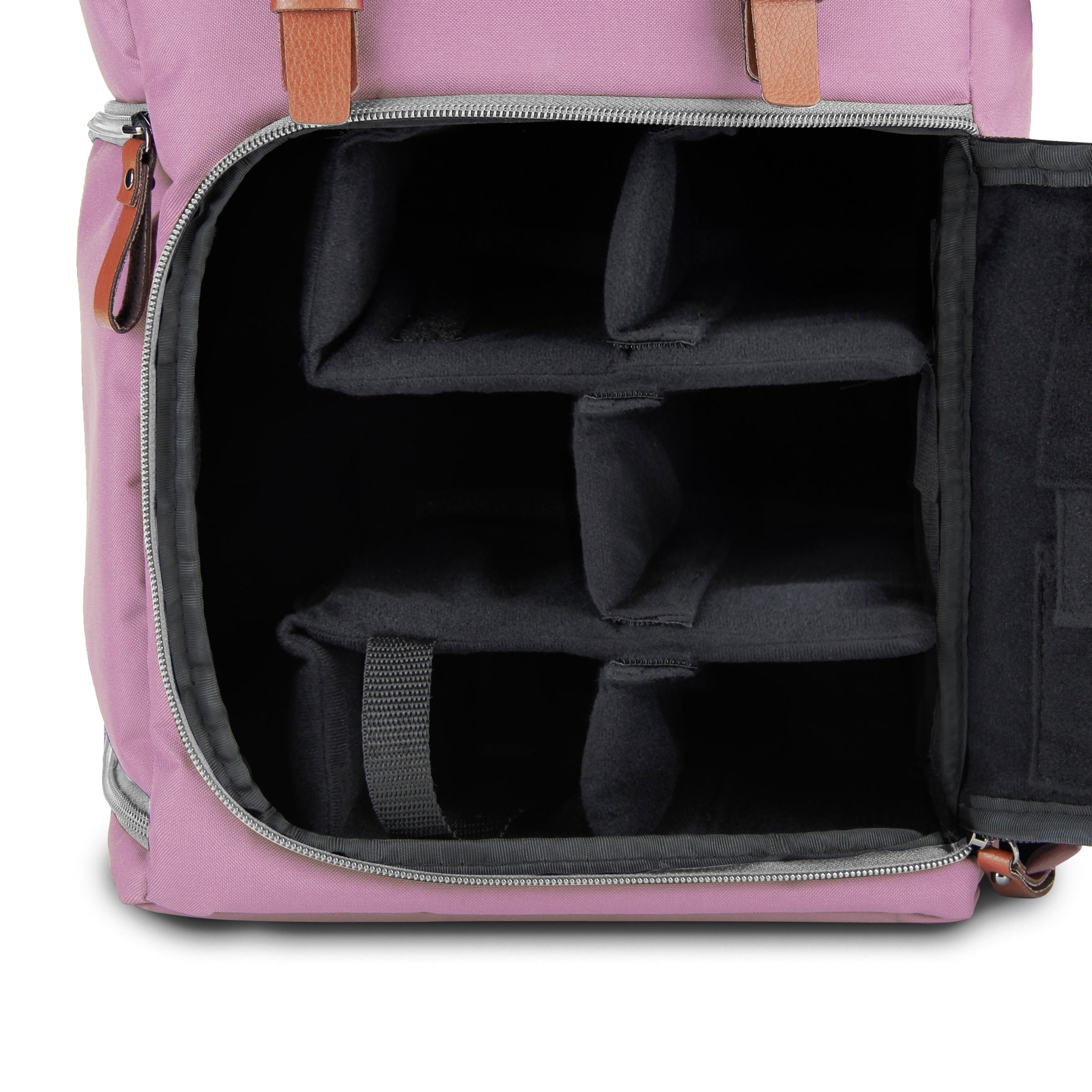 Professional DSLR/SLR/Mirrorless Camera Backpack with Tablet Compartment, Tripod Holder & Waterproof Rain Cover - Pink Mid-Size for Travel, Hiking & Outdoor Photography