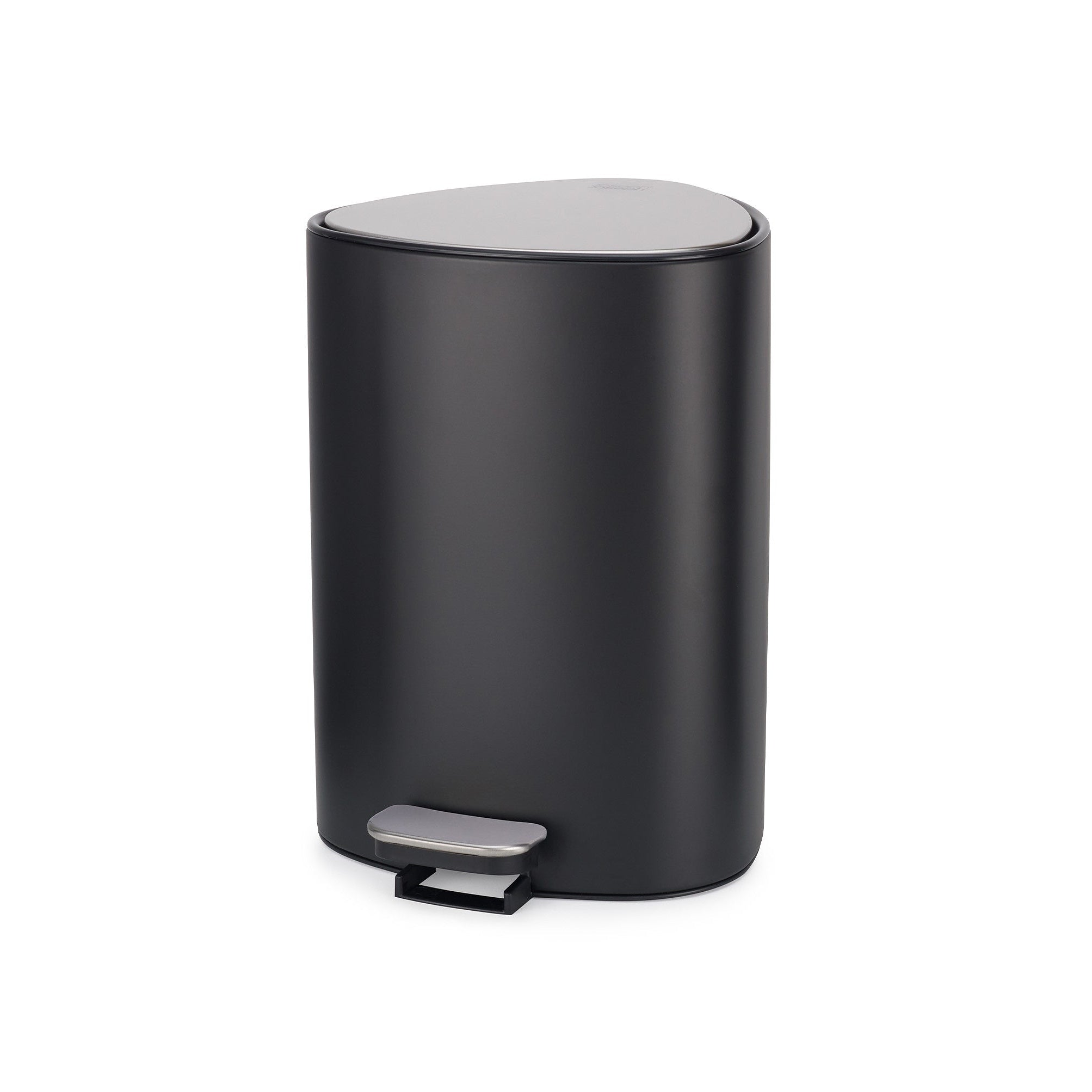 EasyStore™ 5L Stainless Steel Pedal Trash Can - Modern Matte Black Kitchen Waste Bin for Home, Office & Bathroom Use
