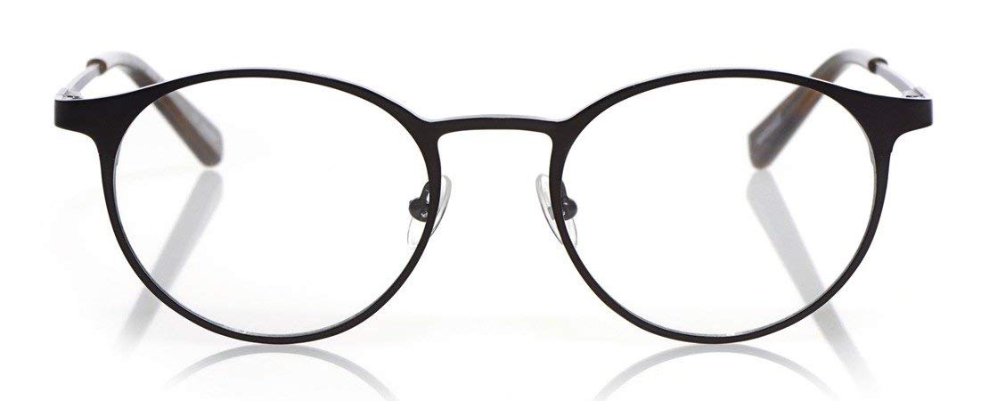 eyebobs Unisex Premium Reading Glasses for Men & Women - Round Frame Readers for Computer, Reading & Office Use | Stylish Blue Light Blocking Glasses