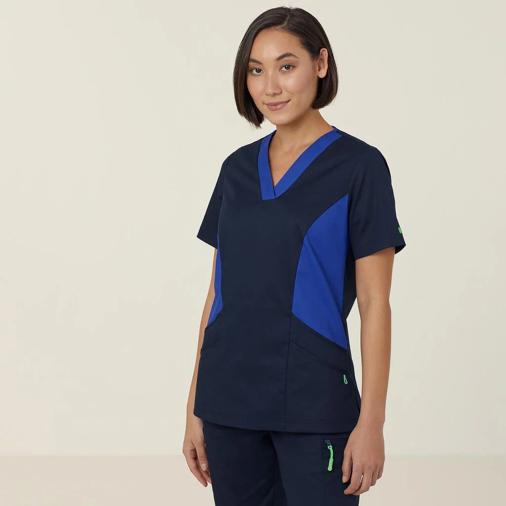 Next Generation Antibacterial Active Nightingale Scrub Top - Comfortable Medical Uniform for Nurses & Healthcare Workers - Perfect for Hospitals, Clinics & Long Shifts