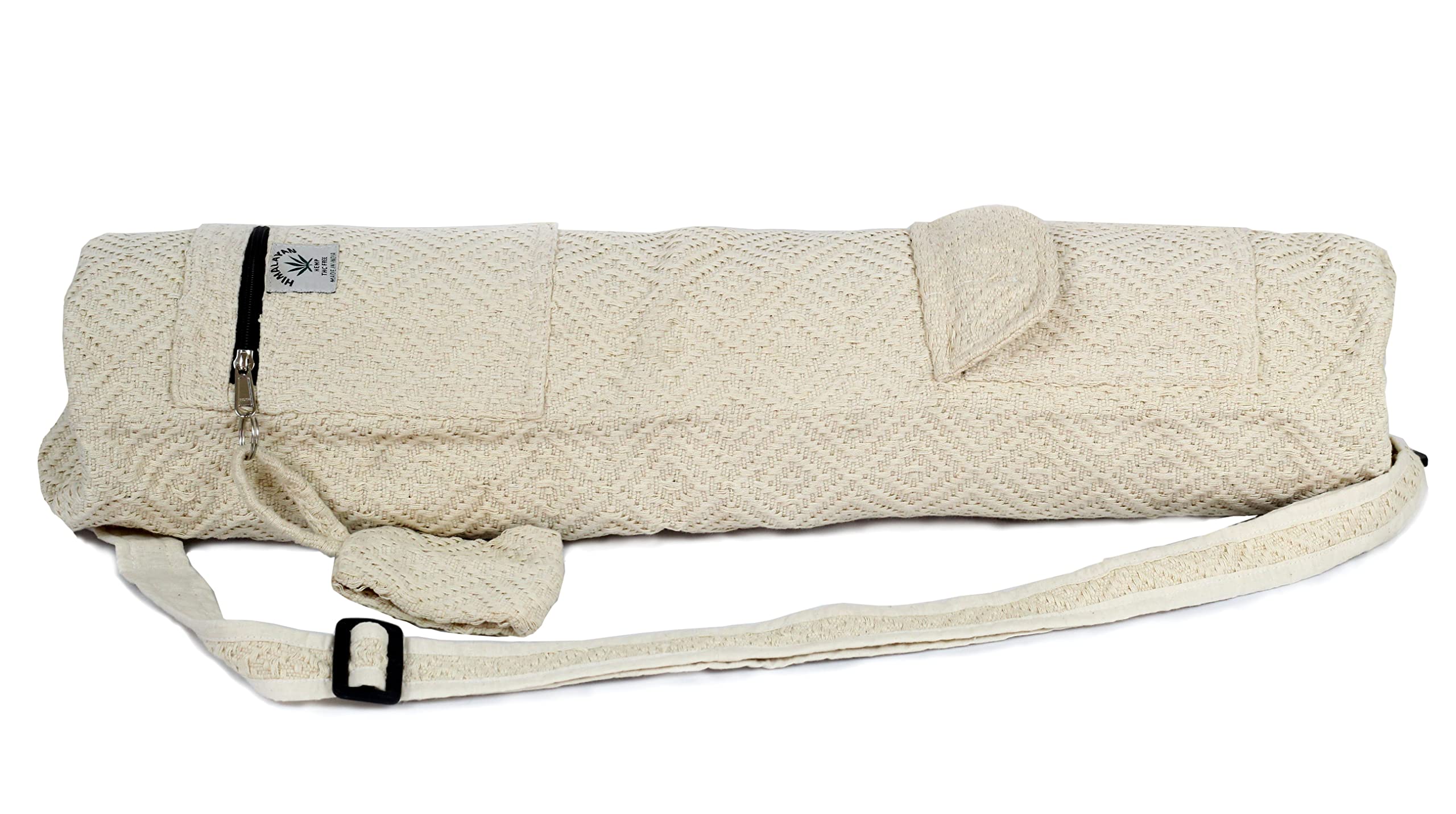 Eco-Friendly Hemp Yoga Mat Bag with Full-Zip - Fits Up to 26 Inch Mats - Perfect for Yoga, Pilates & Gym Workouts - Sustainable Yoga Mat Carrier for Active Lifestyles