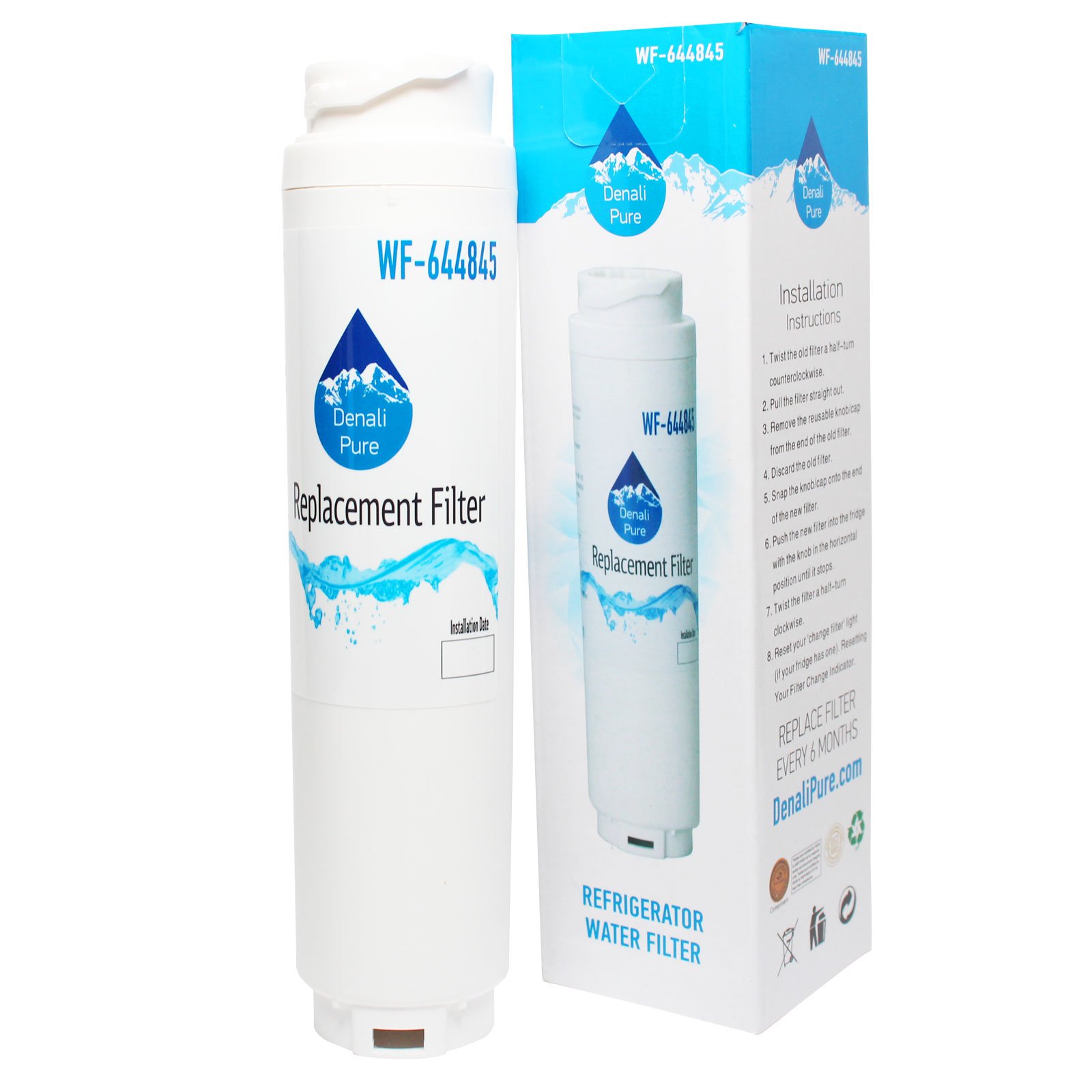 Denali Pure 5-Pack Replacement Water Filter for Bosch KAD62V70AU Refrigerator - Compatible with Bosch ULTRACLARITY & 644845 Fridge Filter Cartridge | Clean Drinking Water for Home & Office