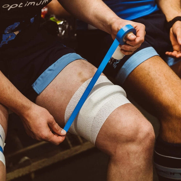 SportTape 1.9cm x 20m Athletic Sock Tape - Royal Blue - Perfect for Running, Soccer & Sports Injury Prevention