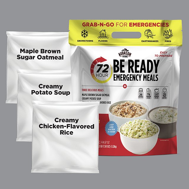 72-Hour Emergency Food Supply Kit for 1 Person - 5 Pack Survival Meals | Perfect for Camping, Hiking, Natural Disasters & Emergency Preparedness