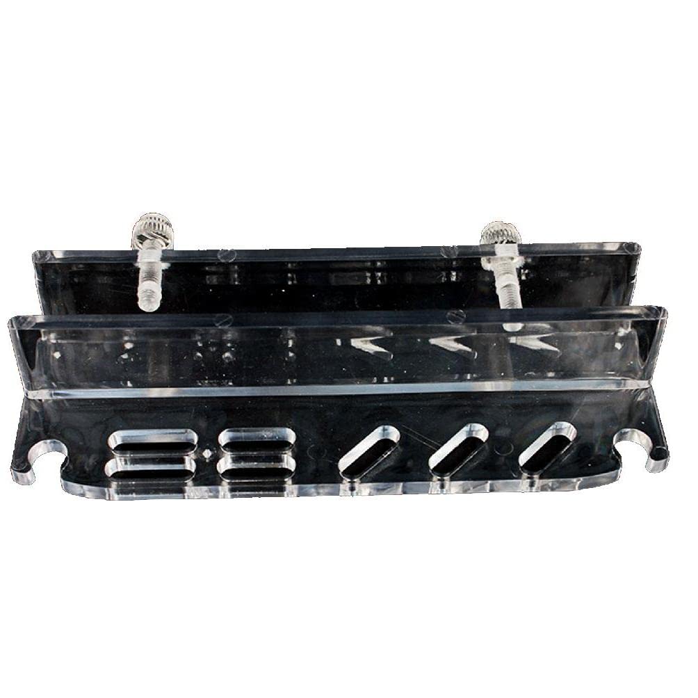 Transparent Acrylic Fish Tank Tool Holder - Hanging Aquarium Organizer for Scissors, Aquatic Plant Tongs & Accessories Storage | Perfect for Aquascaping & Fish Tank Maintenance