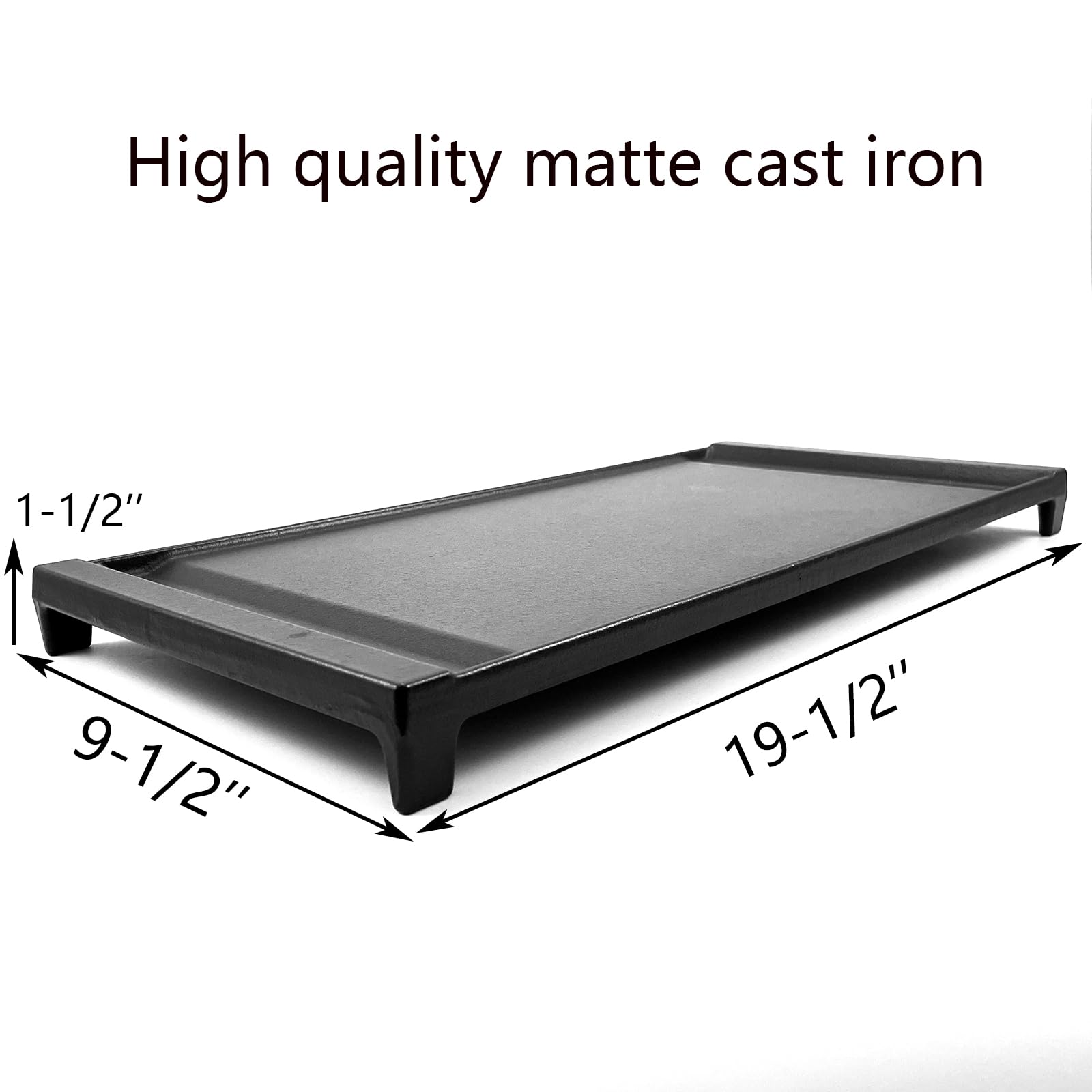 GE WB31X24738 Replacement Cast Iron Center Griddle Pan - Free Standing Range Flat Top Gas Griddle Plate for GE Appliances | Perfect for Pancakes, Burgers & Breakfast Cooking