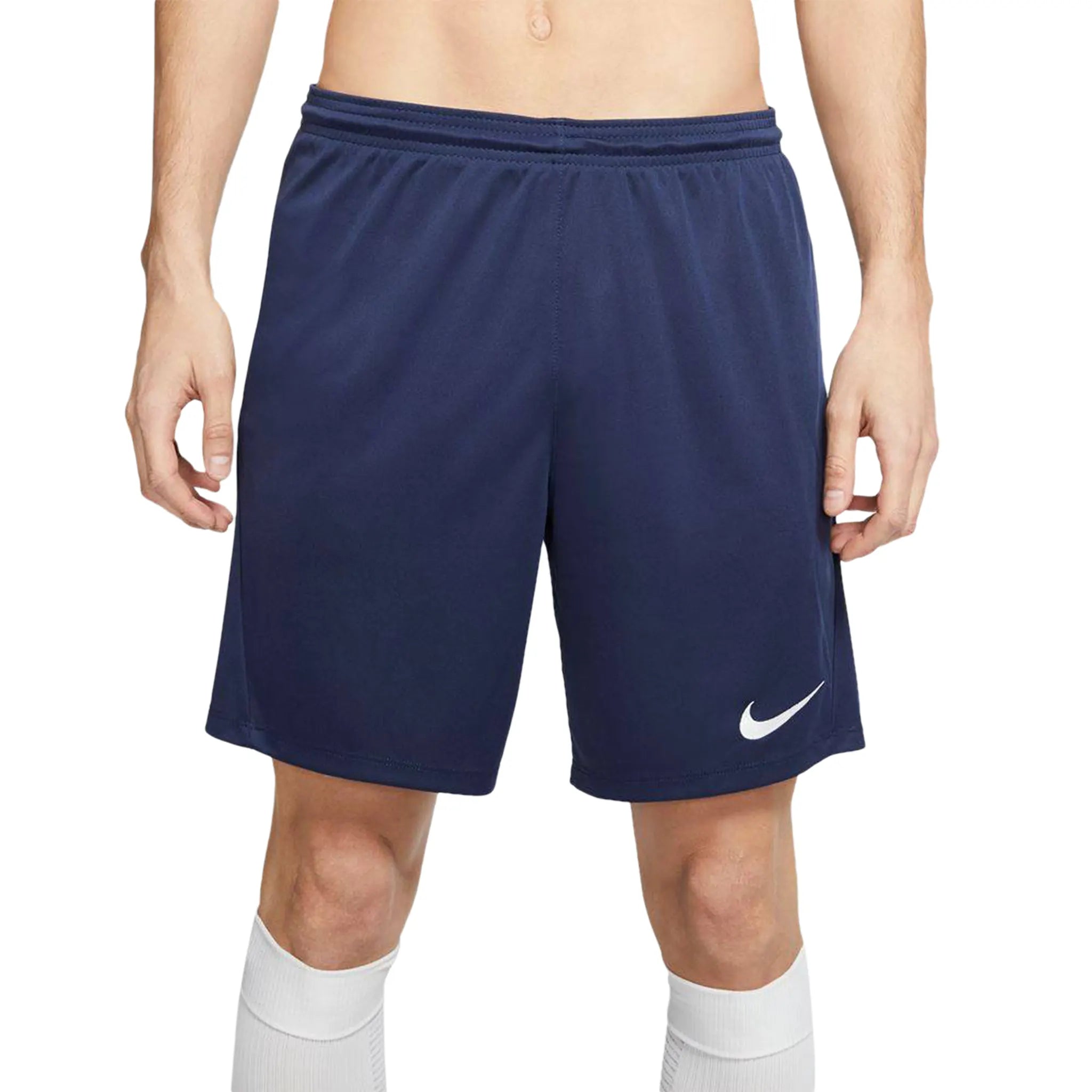 Nike Dri-FIT Park III Running Shorts for Men - Breathable Athletic Shorts with Pockets, Midnight Navy/White - Perfect for Gym, Jogging & Outdoor Sports