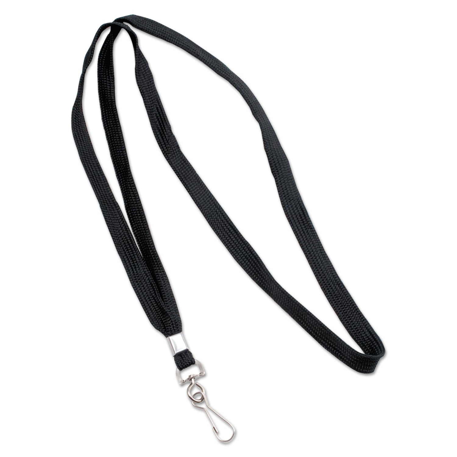 Advantus Premium Black Lanyards with Metal J Hook - 36 Inch Long, 24-Pack for ID Badges, Keys & Event Passes - Durable & Comfortable for Work, School & Conferences