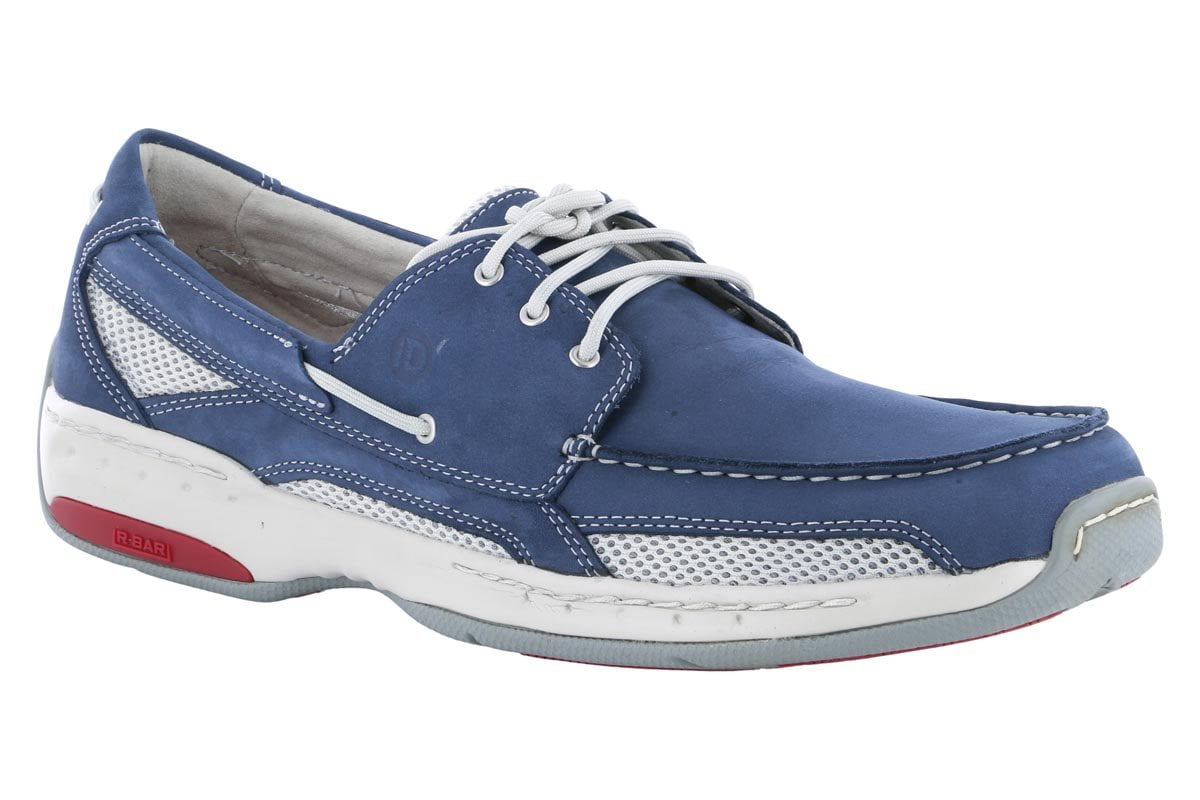 Dunham Captain Boat Shoe for Men - Navy Nubuck Leather Slip-Resistant Deck Shoes | Perfect for Sailing, Boating & Casual Wear