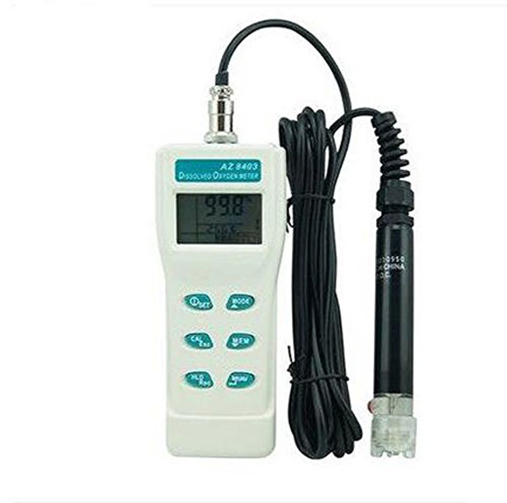 SSEYL AZ8403 Handheld DO Meter - Portable Dissolved Oxygen Tester with LCD Display, 0-20mg/L Range, ±0.3mg/L Accuracy - Perfect for Aquariums, Ponds, Hydroponics & Water Quality Testing
