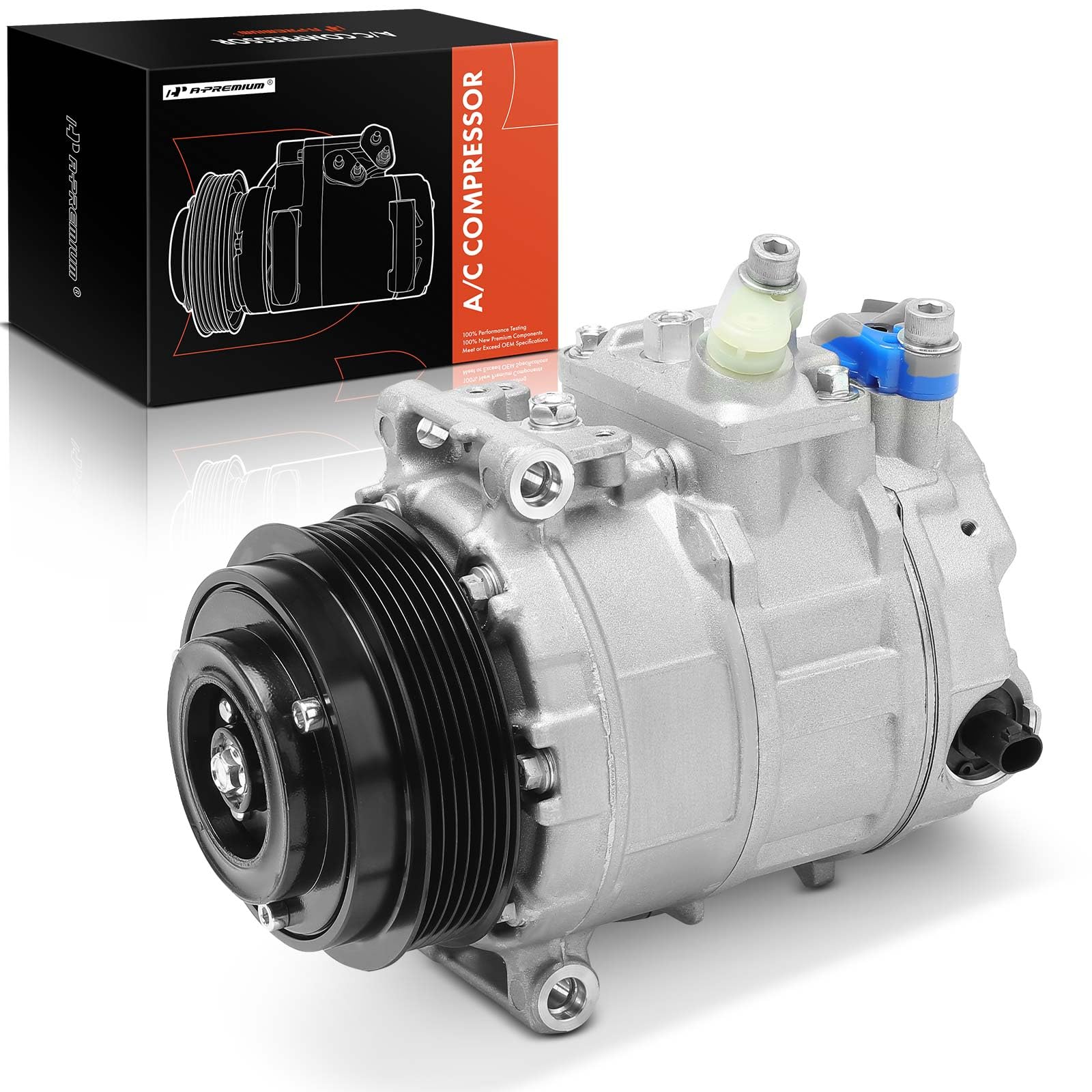 Premium AC Compressor with Clutch for Mercedes-Benz C230 C320 CLK320 CLK350 E300 E350 G500 G550 - Compatible with C-Class, CLK-Class, E-Class, G-Class & S-Class - Perfect for Summer Cooling & Car AC System Repair