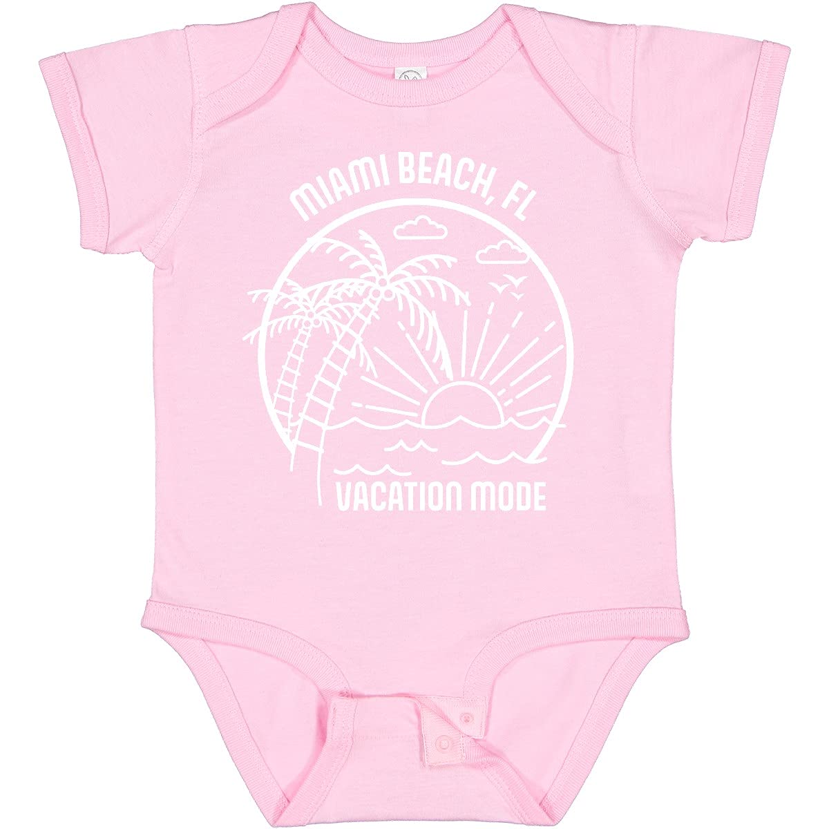 Inktastic Summer Vacation Mode Miami Beach Florida Baby Bodysuit - Cute Florida-Themed Outfit for Infants & Toddlers - Perfect for Beach Trips, Family Vacations & Photo Shoots