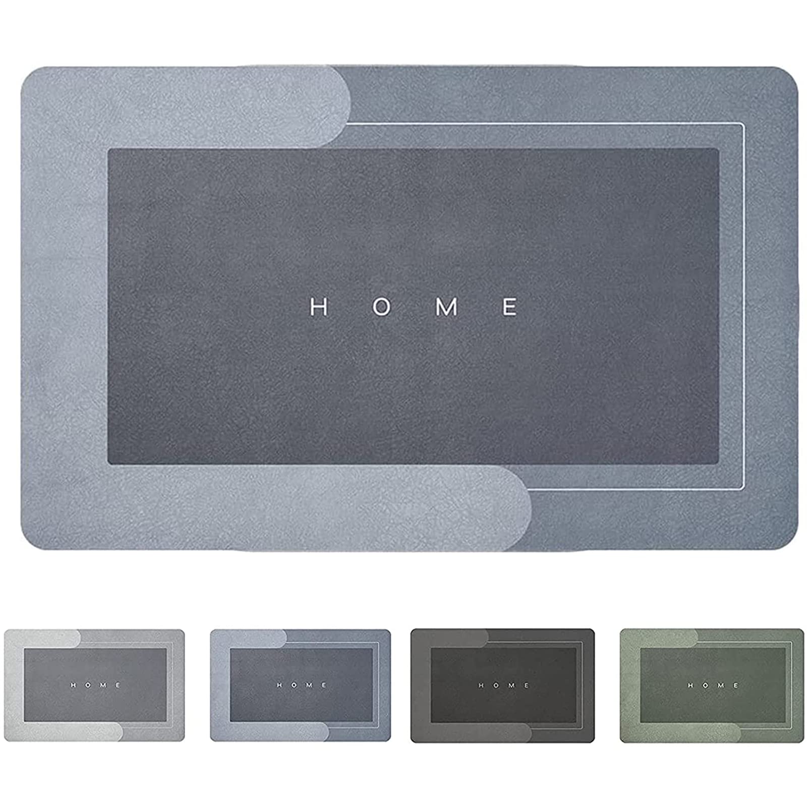 Super Absorbent Microfiber Memory Foam Floor Mat - Non-Slip Quick-Drying Bath & Door Mat (45x150cm, Blue) - Perfect for Bathroom, Kitchen, Entryway & Indoor Use