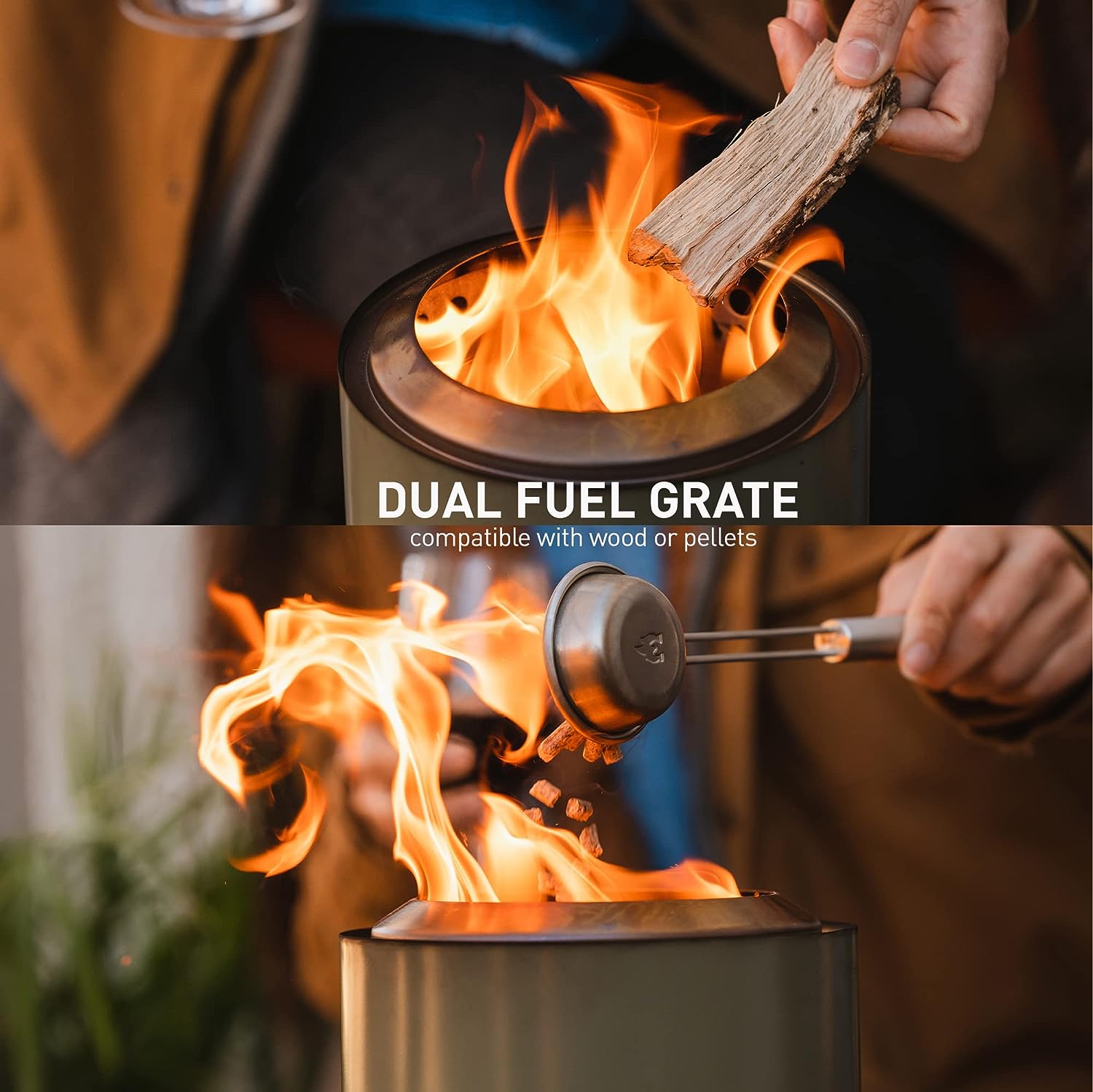 Solo Stove Mesa XL Fire Pit - Portable Outdoor Campfire Pit for Backyard, Patio, Camping - Green Deep Olive - Smokeless & Efficient Wood Burning Firepit for Gatherings & Relaxation