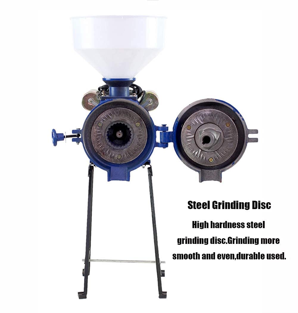 2200W Commercial Electric Grain Grinder for Corn, Wheat, Coffee & Cereals - Heavy Duty Mill Machine with Funnel - Perfect for Home Brewing, Baking & Animal Feed Preparation