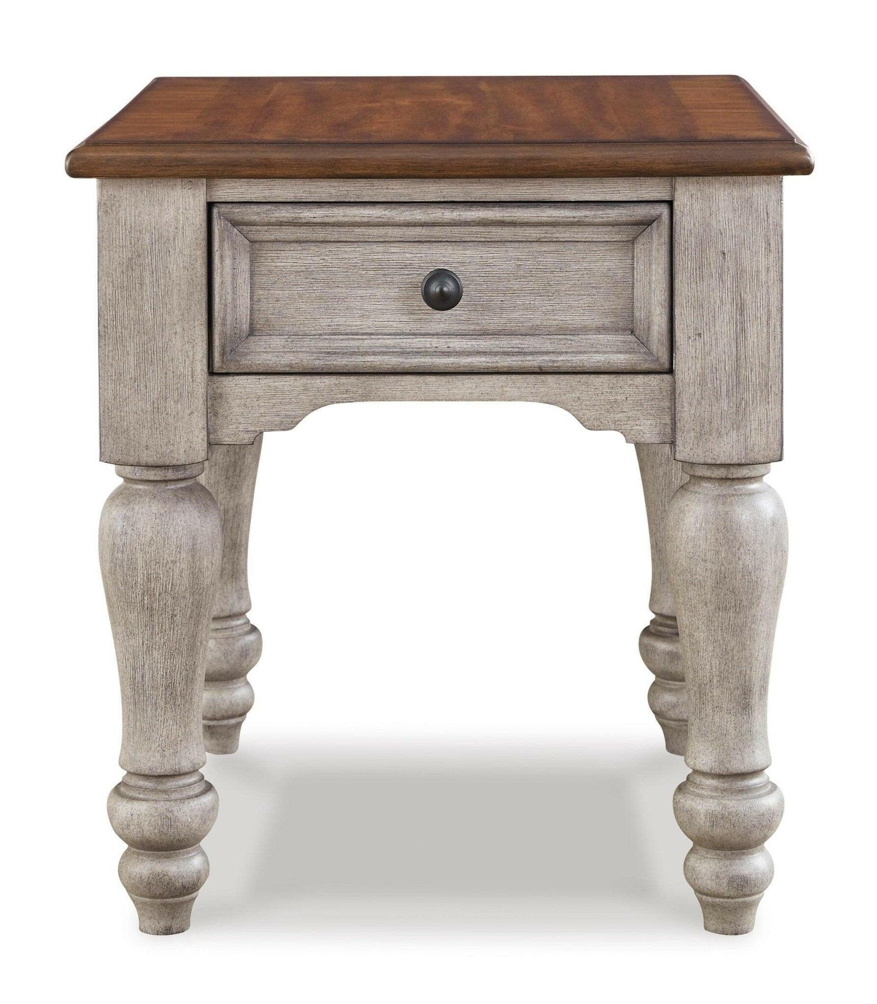 Lodenbay End Table T741 - Modern Side Table with Sturdy Metal Frame for Living Room, Bedroom, or Office - Perfect for Holding Lamps, Books, and Decor