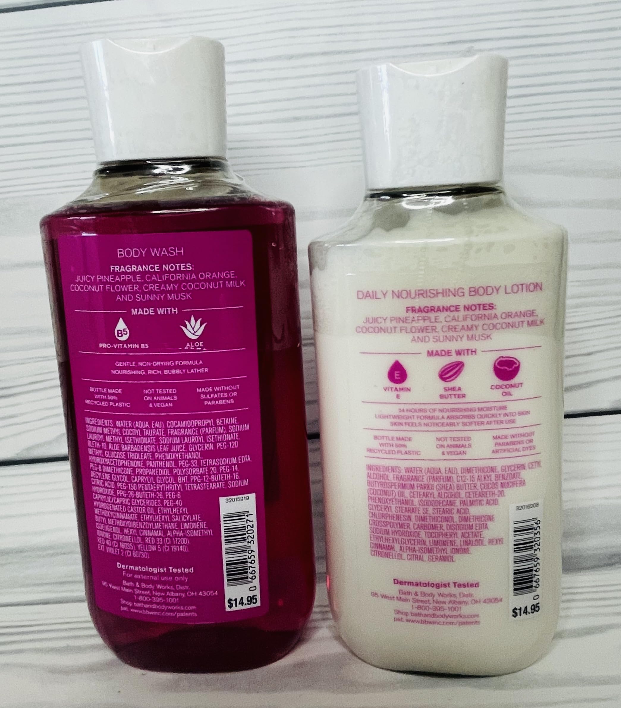 Bath & Body Works Malibu Heat Body Lotion & Shower Gel Set - Tropical Coconut Scented Moisturizing Lotion & Refreshing Body Wash Duo for Smooth Skin | Perfect for Summer, Vacations & Beach Days