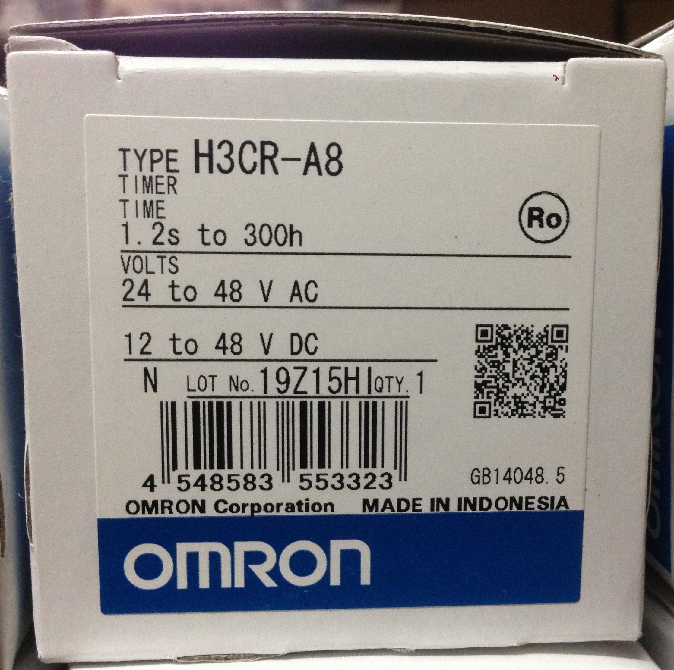 OMRON H3CR-A8 Timer Relay AC24-48V/DC12-48V - Industrial Automation, HVAC Control & Electrical Equipment Timing Solution