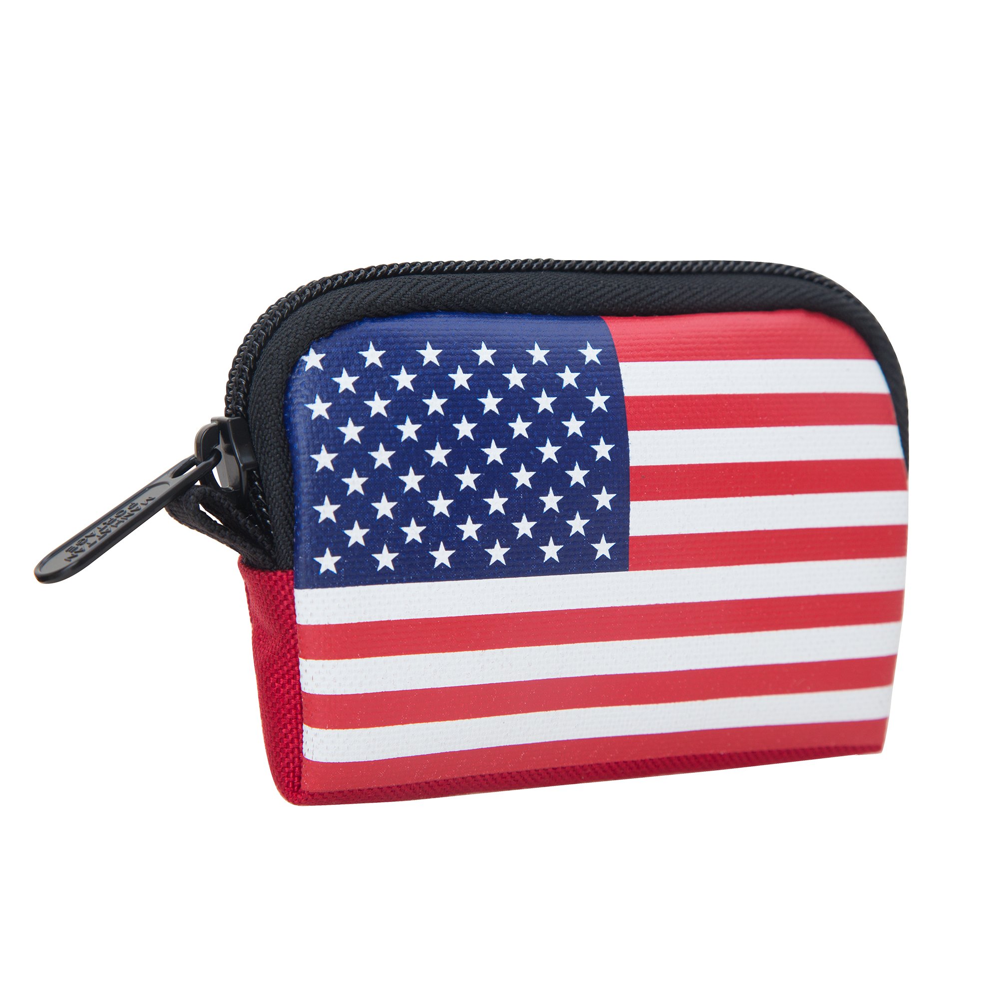 Manhattan Portage Stars & Stripes Coin Purse - Waterproof 1000D Cordura® for Cards & Keys | EDC Gift