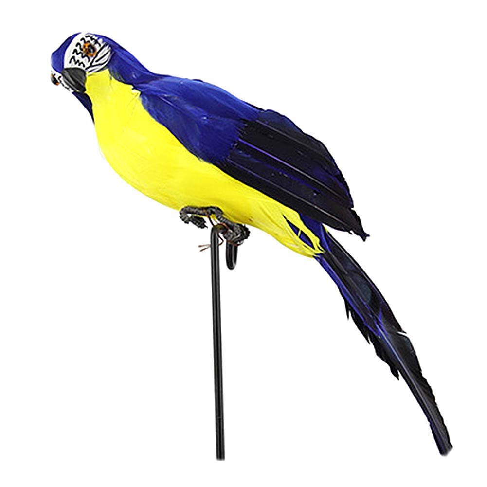 Yanbirdfx 25/35cm Artificial Parrot Lawn Ornament - Realistic Garden Decoration for Outdoor Yard & Patio - Perfect for Bird Lovers, Themed Gardens, and Tropical Landscape Design