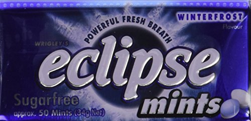 Wrigley's Eclipse Sugarfree Winterfrost Mints - 1.2oz Tins (Pack of 8) | Refreshing Breath Freshener for Office, Travel & After Meals