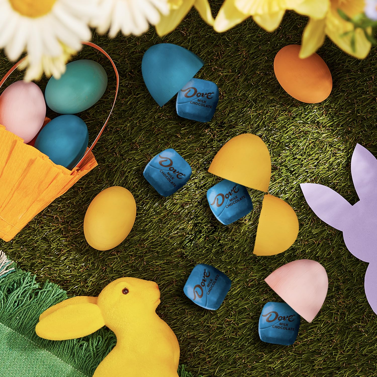 DOVE PROMISES Milk Chocolate Large Bag - Individually Foil Wrapped Easter Candy (14.08 Oz) - Perfect for Easter Baskets, Egg Stuffers, Party Favors & Holiday Gifts