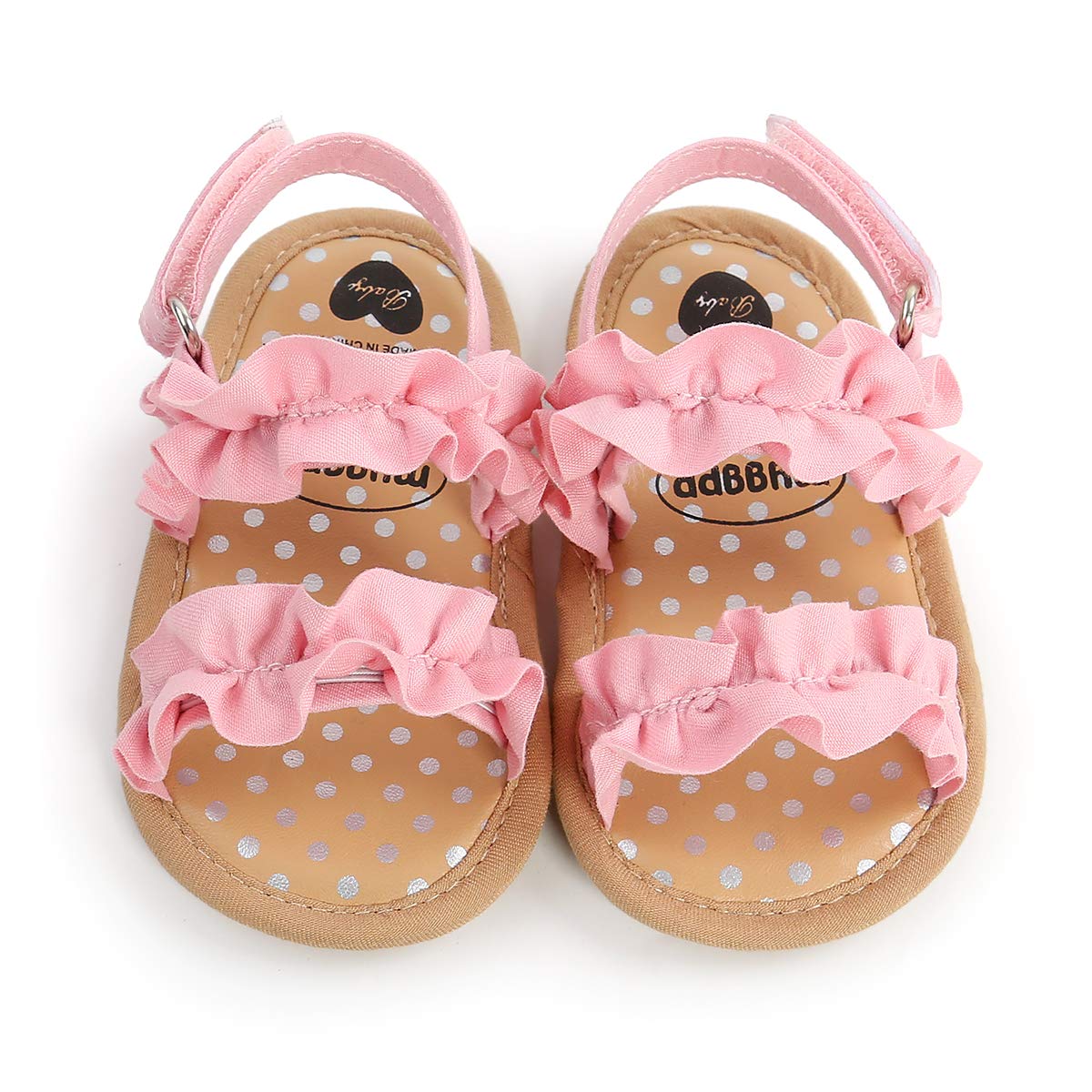 SOFMUO Baby Girls Sandals - Soft Sole Infant Slippers for Newborns & Toddlers | Lightweight Comfortable Summer Princess Dress Shoes for Indoor & Outdoor Use | Perfect for Parties, Playtime & Special Occasions