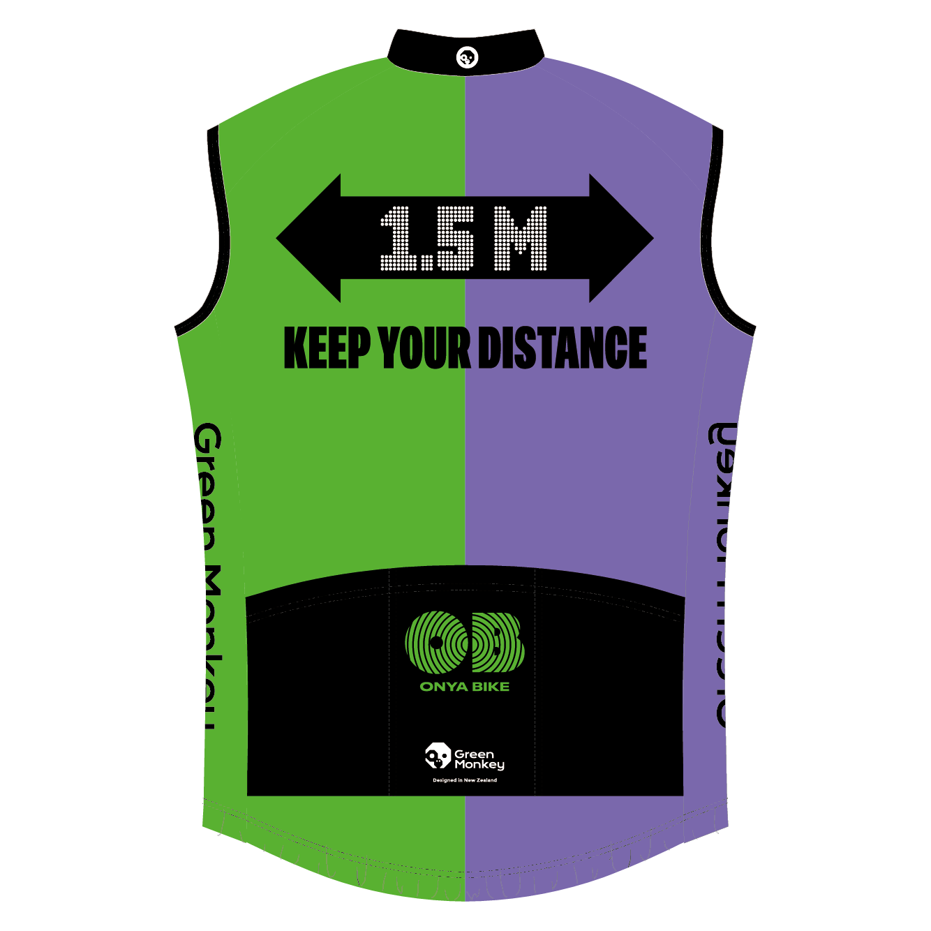 ONYA BIKE GILLET - Lightweight Cycling Vest for Men & Women - Reflective Safety Running Jacket for Outdoor Sports - Perfect for Cycling, Running, and Hiking Adventures