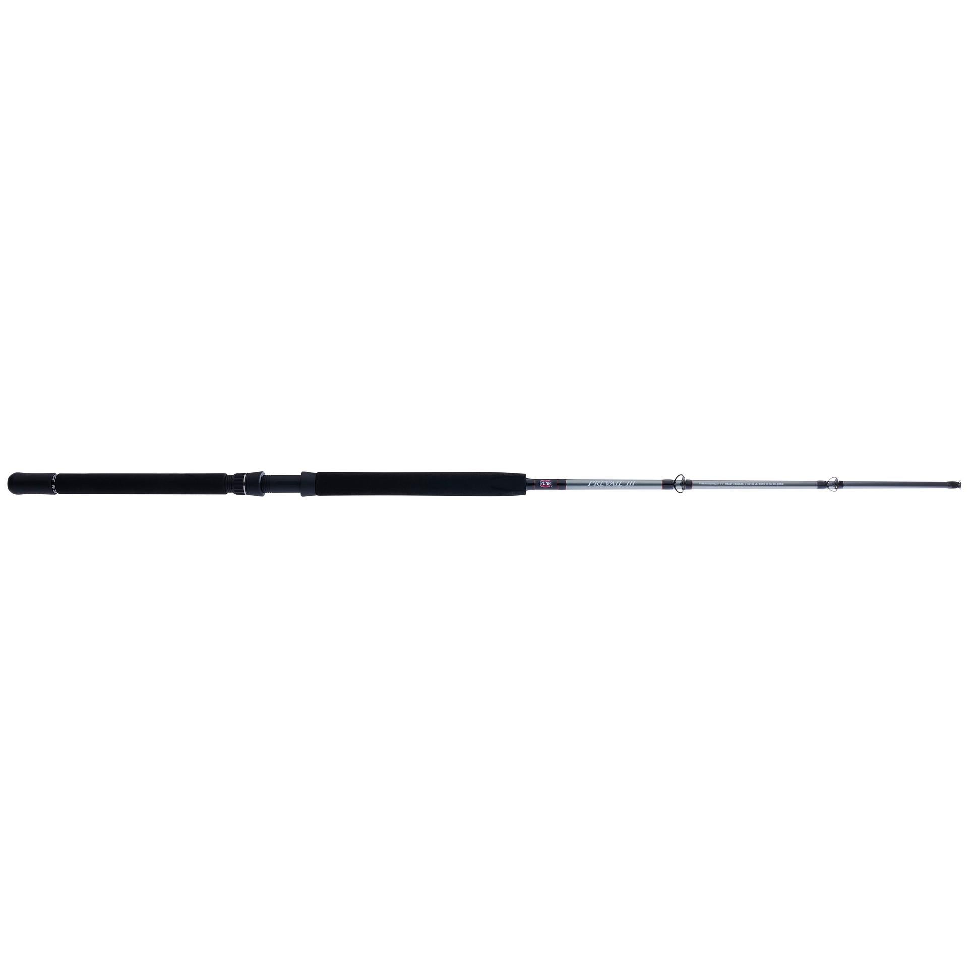 Prevail III Conventional Boat Fishing Rod - Saltwater & Freshwater Trolling Rod for Offshore & Inshore Fishing - Heavy Duty Boat Fishing Rod for Tuna, Marlin, and Big Game Fish