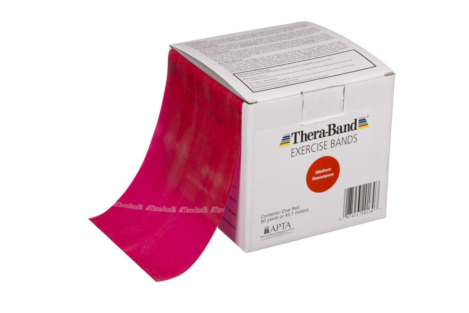 THERABAND Resistance Bands - 50 Yard Roll Professional Latex Elastic Fitness Bands for Strength Training, Physical Therapy, Pilates, Yoga & Home Workouts | Ideal for Upper Body, Lower Body & Core Exercises, Stretching & Rehabilitation