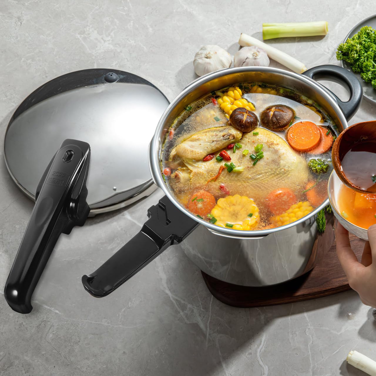 YARNOW Plastic Pressure Cooker Handle Set - Replacement Lid & Body Handles with Screws for Secure Cooking | Compatible with Most Pressure Cookers | Ideal for Home Kitchen & Food Prep