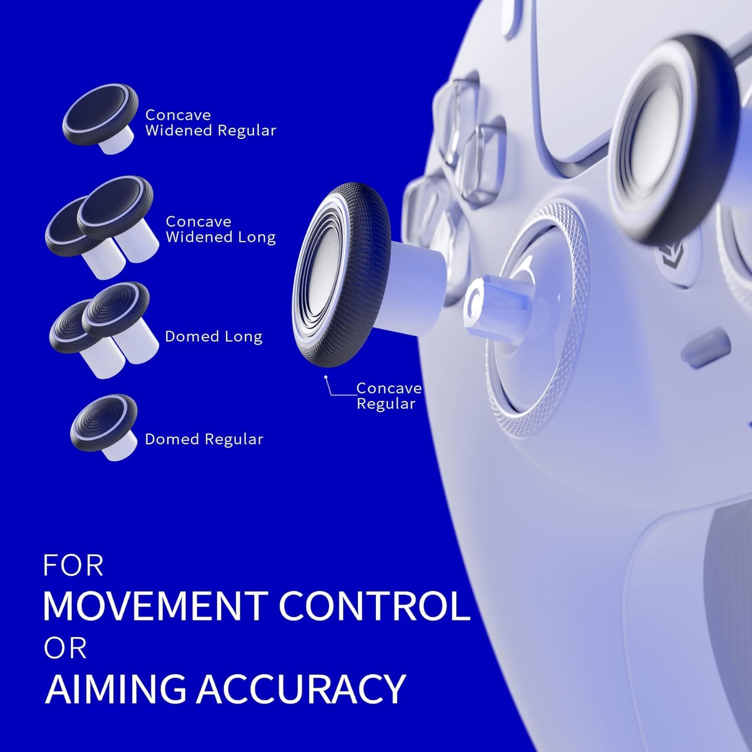 HEXGAMING ULTIMATE Wireless PS5/PS4 Controller with Back Buttons, Mouse-Click Triggers & Interchangeable Thumbsticks - Ergonomic Design for Competitive Gaming | Perfect for FPS, RPG & Esports Players