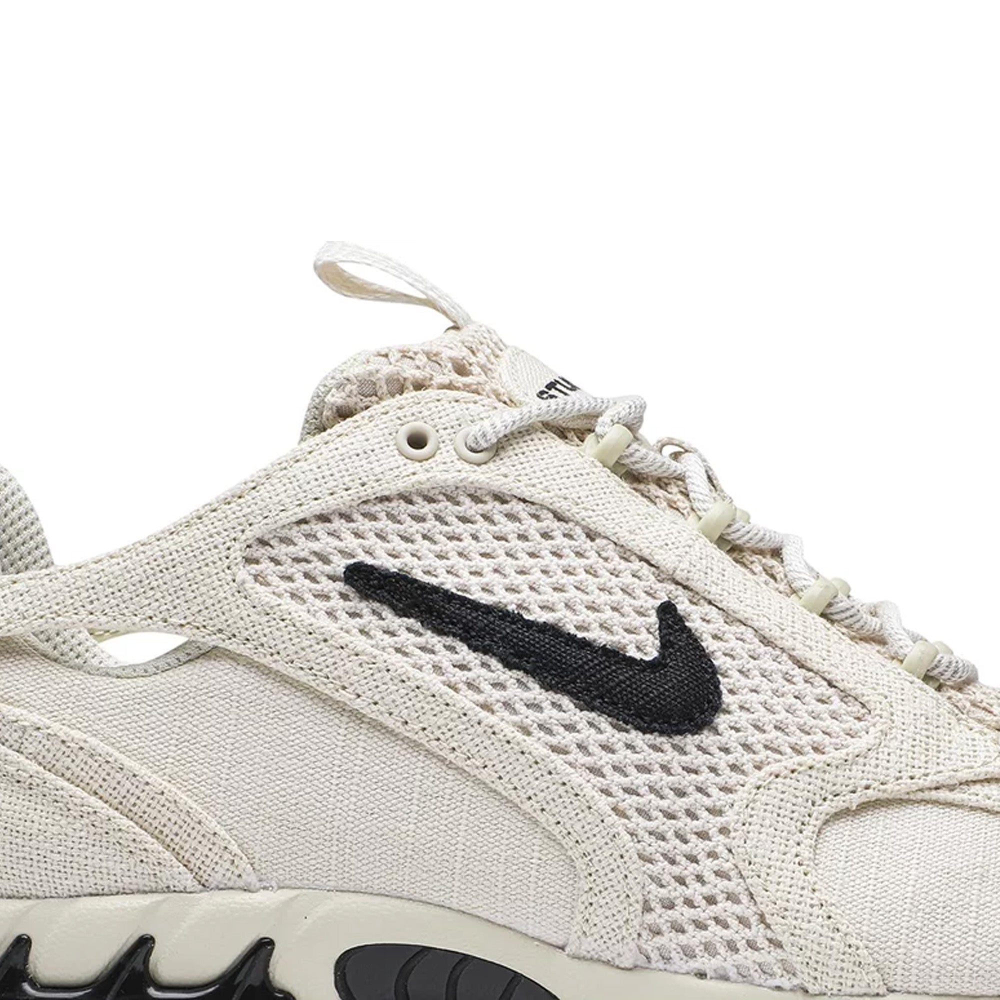Nike Air Zoom Spiridon Cage 2 x Stussy 'Fossil' Retro Running Shoes - Vintage Streetwear Sneakers for Men | Perfect for Casual Wear, Gym & Urban Fashion