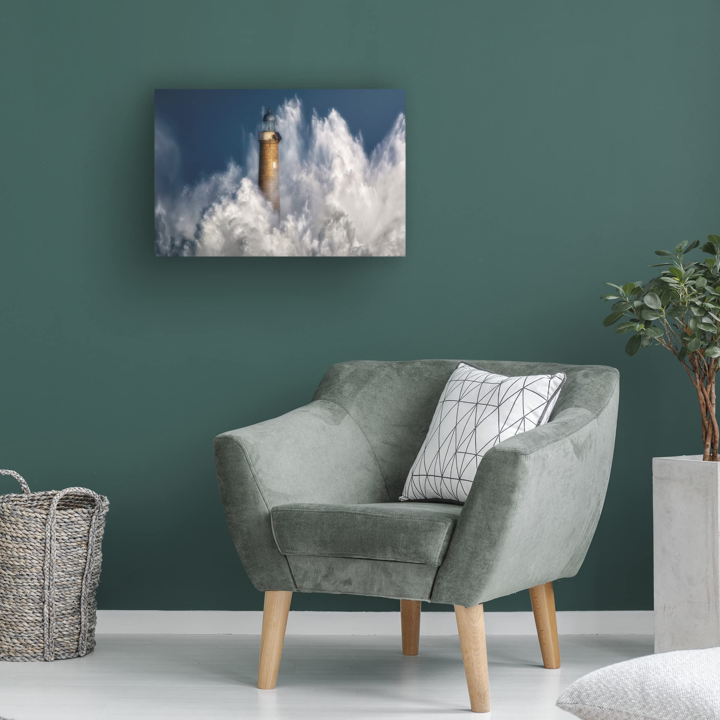 Sergio Saavedra Ruiz 'The Power of The Sea' Canvas Wall Art Print - Coastal Home Decor for Living Room, Bedroom & Office