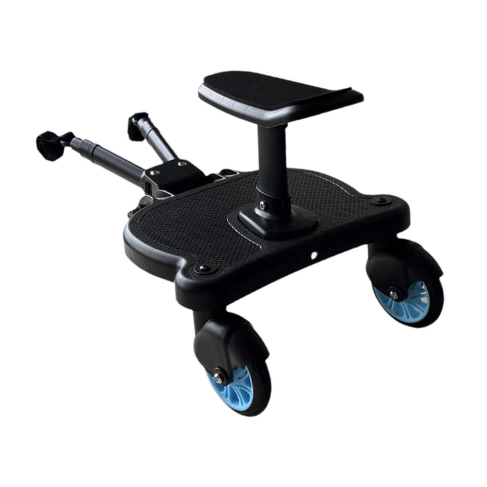 Milageto Universal Stroller Board for Kids - Standing & Glider Attachment with Blue Wheels | Fits Most Stroller Brands | Perfect for Shopping, Travel & Outdoor Adventures
